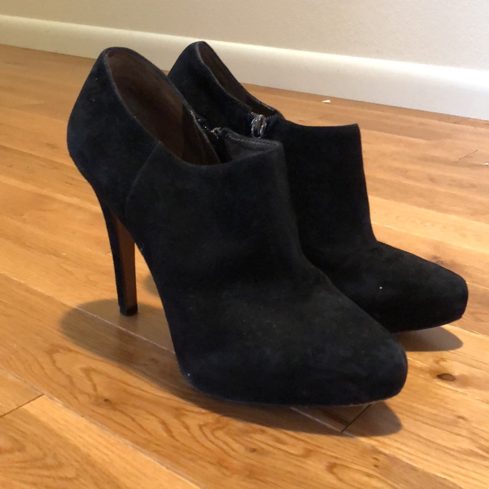 Sam Edelman Black Suede Booties